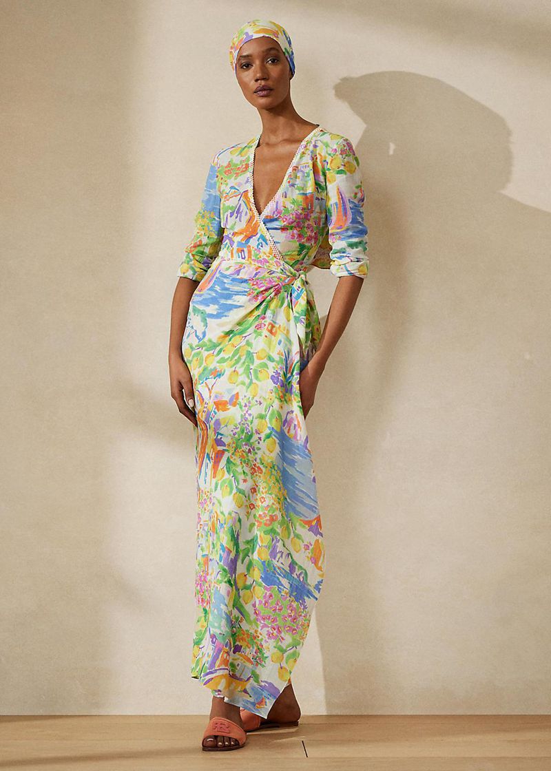 ラルフ ローレン ドレス レディース カラー Collinson リネン Voile Evening SEWDI9625